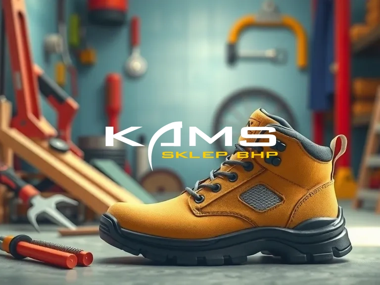 buty ochronne, bezpieczeństwo, buty z noskami, przemysłowe obuwie, ochrona stóp, zarysowania, konserwacja butów, narzędzia,